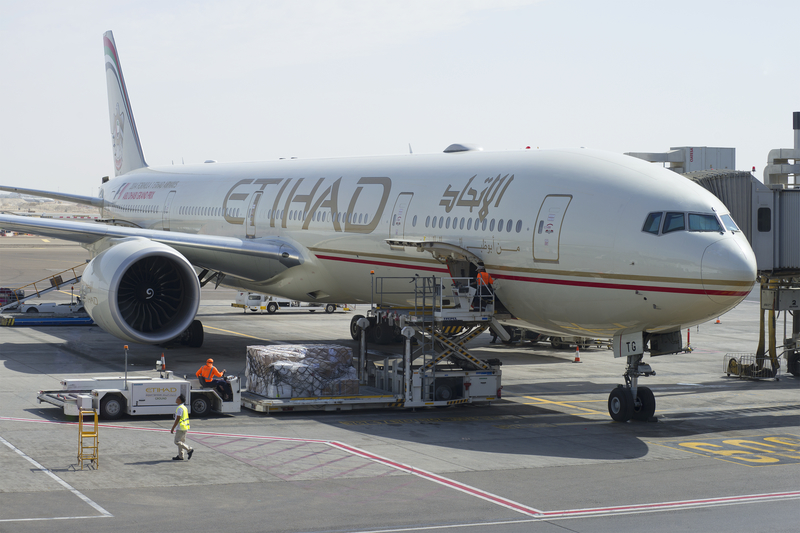 AUH Airport is a hub for Etihad Airways.
